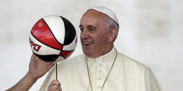 Papa Franjo s predsjednikom Europskoga nogometnog saveza