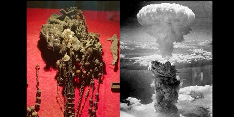[FOTO] Rastopljena krunica otkrivena u pepelu nakon pada atomske bombe na Nagasaki otkriva strašnu pozadinu