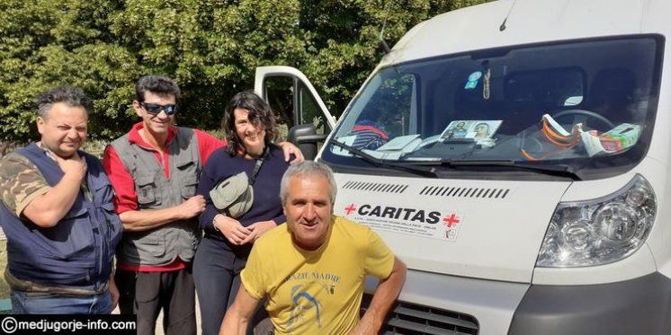 Veliko iznenađenje: 4 Caritasova kombija iz Italije u Međugorju