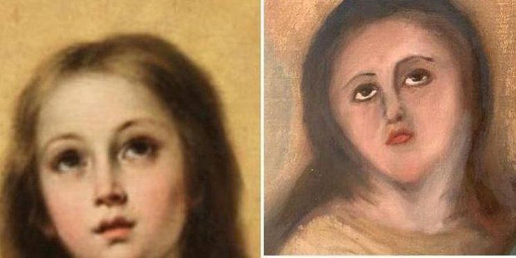 Obnavljao sliku Djevice Marije iz 17. stoljeća i napravio ovo