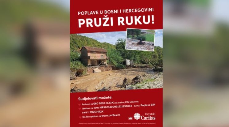 Vjernici Zagrebačke nadbiskupije prikupili više od 262 tisuće eura za unesrećene u poplavama u BiH